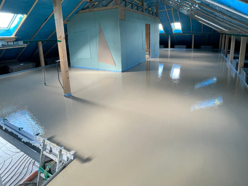 Fließestrich nachher Bild